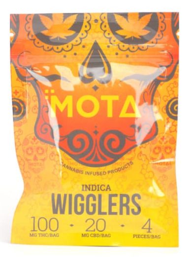 120mg Indica Wigglers Gummies 100mg/20mg THC/CBD (Mota)