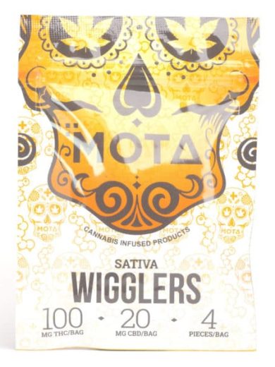 120mg Sativa Wigglers Gummies 100mg/20mg THC/CBD (Mota)