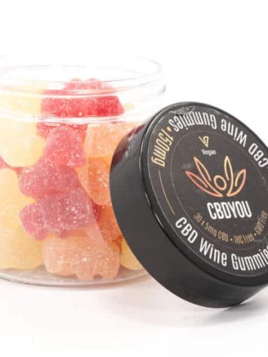 150mg CBD Infused Wine Gummies (CBD You)