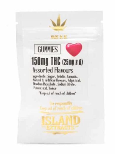 150mg THC Gummies (Island Extracts)