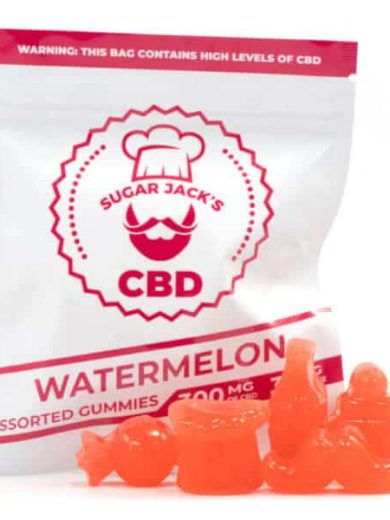 300mg CBD Assorted Watermelon Gummies (Sugar Jack’s)