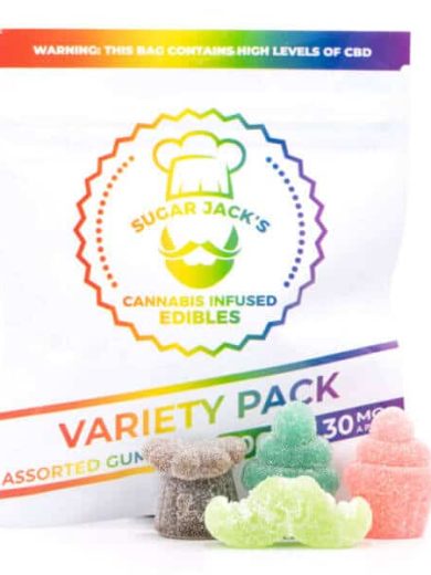 300mg CBD Variety Pack Gummies (Sugar Jack’s)