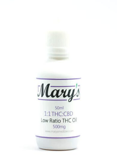 500mg 1:1 THC/CBD Tincture (Mary’s Edibles)