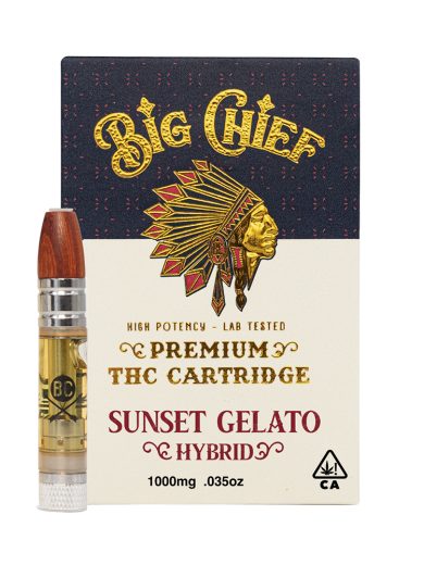 Sunset Gelato – Big Chief THC Cartridge 1G