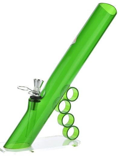 Acrylic Mini Grip Bong with Flat Base and Finger Grips