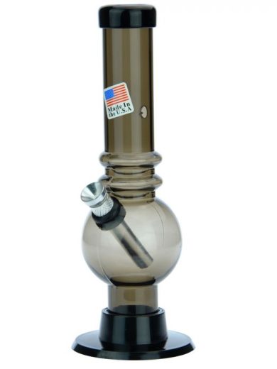 Acrylic Straight Bubble Base Mini Bong with Marias
