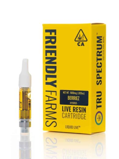 Berriez Friendly Farms Live Resin Cartridge