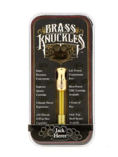 Buy Jack Herer Brass Knuckles Vape Cartridge
