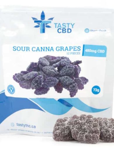 CBD Sour Canna Grapes (Tasty CBD)