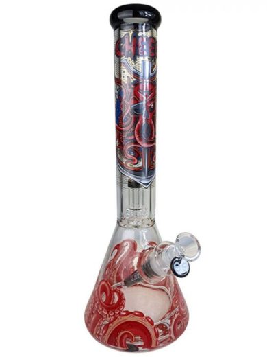 Cheech Glass Kraken Perc Ice Bong