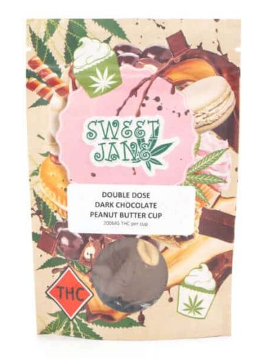 Double Dose Dark Chocolate Peanut Butter Cup 200mg THC (Sweet Jane)