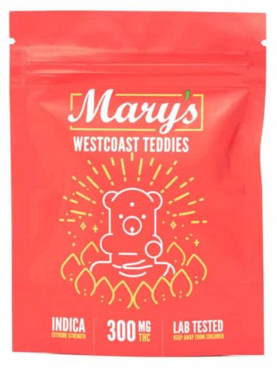 Extreme Strength Indica Westcoast Teddies 300mg THC (Mary’s Edibles)