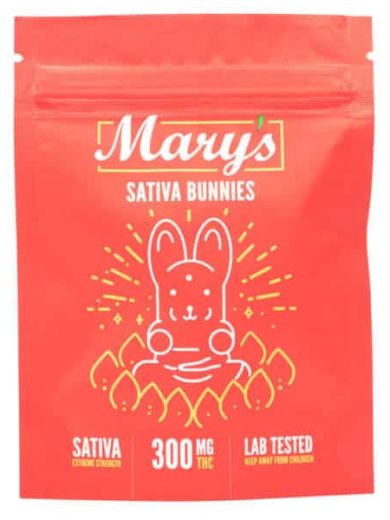 Extreme Strength Sativa Bunnies 300mg THC (Mary’s Edibles)