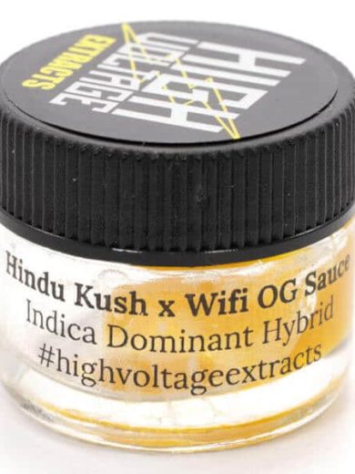 Hindu Kush x Wifi OG Sauce (High Voltage Extracts)