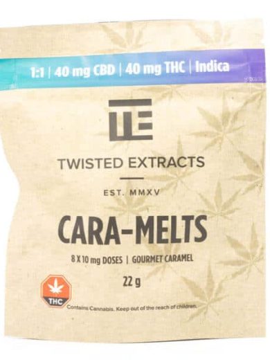 Indica 1:1 THC/CBD Cara-Melts (Twisted Extracts)