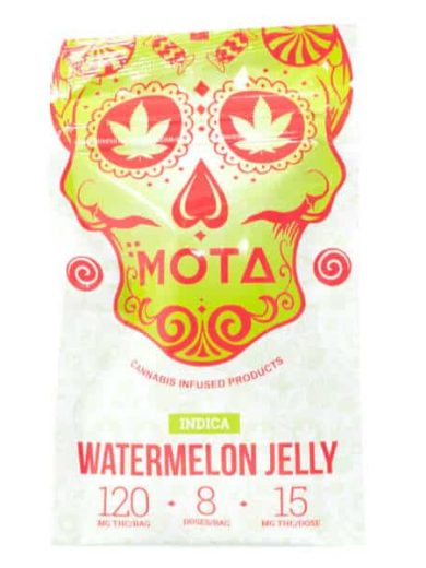 Indica Medicated Watermelon Jelly 120mg THC (Mota)