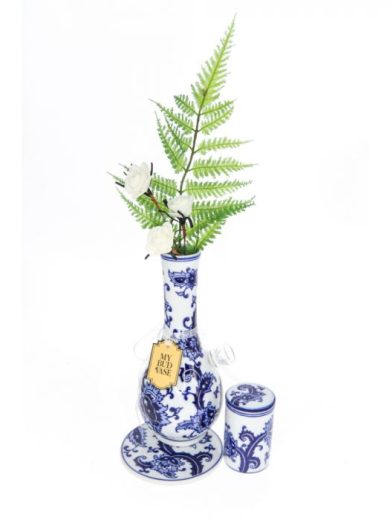 My Bud Vase "Joy" Chinese Porcelain Vase Bong Set