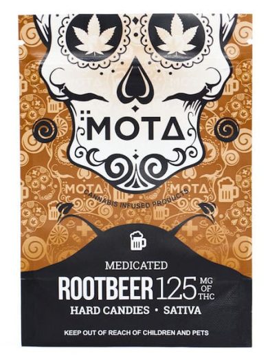 Root Beer Hard Candy 125mg THC (Mota)