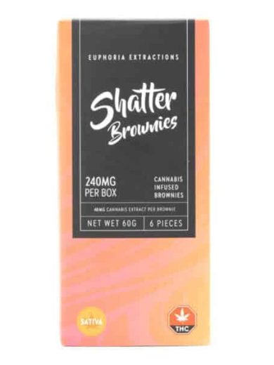Sativa 240mg Shatter Brownies (Euphoria Extractions)