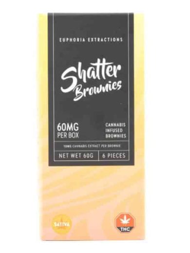 Sativa 60mg Shatter Brownies (Euphoria Extractions)