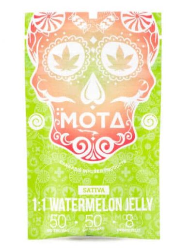 Sativa Medicated 1:1 Watermelon Jelly 100mg THC/CBD (Mota)