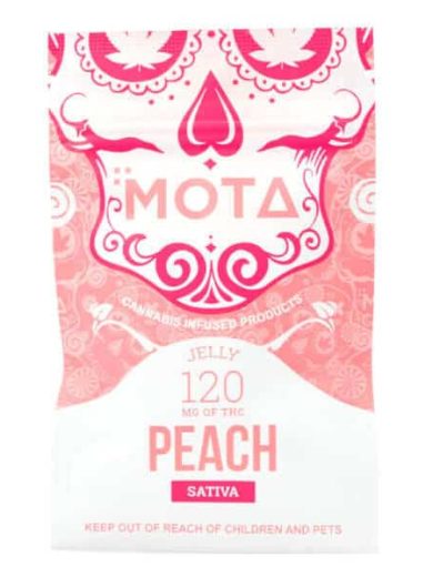 Sativa Medicated Peach Jelly 120mg THC (Mota)