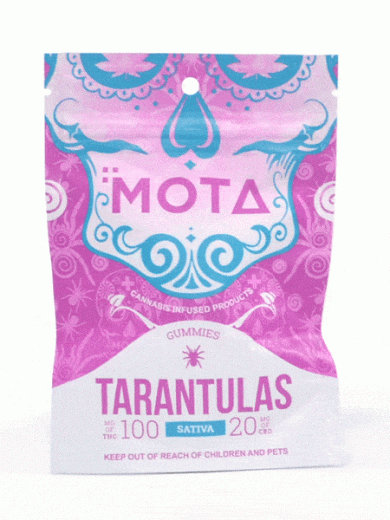 Sativa Tarantula Gummies 100mg/20mg THC/CBD (Mota)
