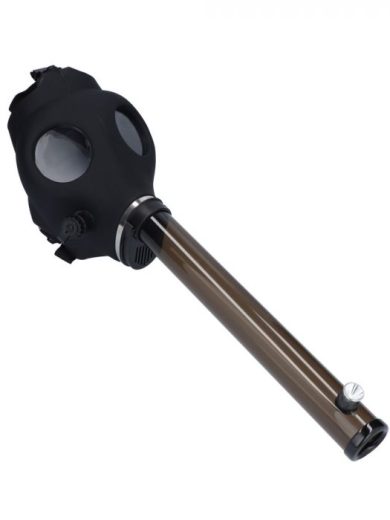 Silicone Gas Mask Bong with Acrylic Straight Tube