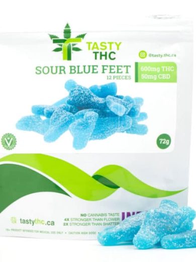 Sour Blue Feet Gummies (Tasty THC)