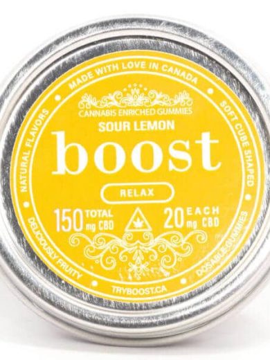 Sour Lemon 150mg CBD Cubes (Boost Edibles)