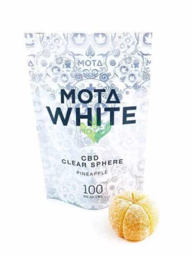 White 100mg CBD Clear Sphere (Mota)