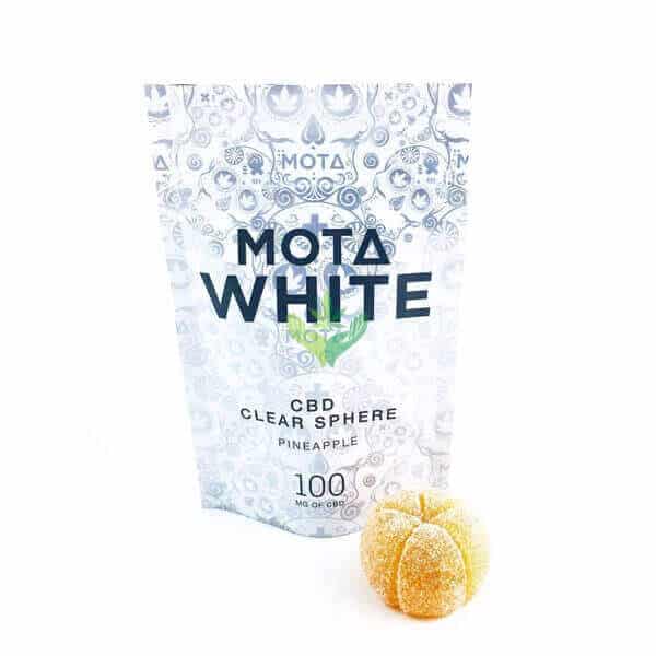 White 100mg CBD Clear Sphere (Mota)